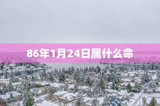 86年1月24日属什么命