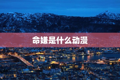 命嫌是什么动漫