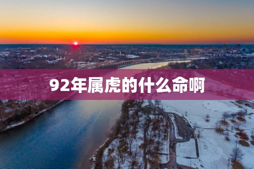 92年属虎的什么命啊