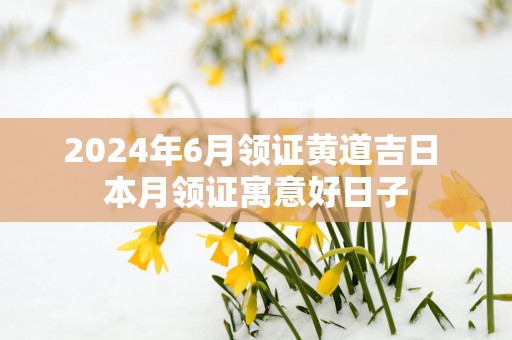 2025年6月领证黄道吉日 本月领证寓意好日子