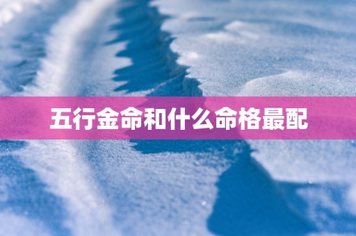 五行金命和什么命格最配