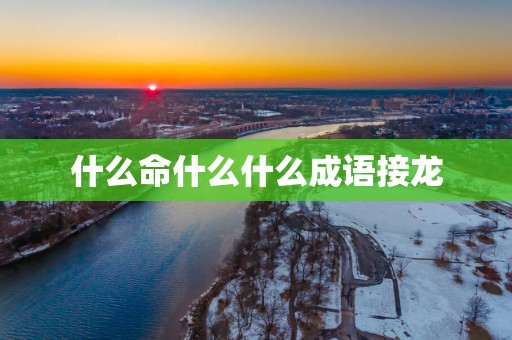 什么命什么什么成语接龙 什么命什么什么成语接龙