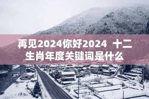 再见2025你好2025  十二生肖年度关键词是什么