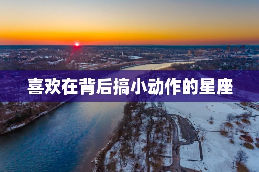 喜欢在背后搞小动作的星座