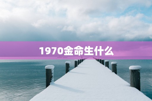 1970金命生什么