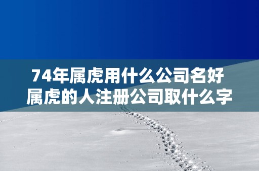 74年属虎用什么公司名好 属虎的人注册公司取什么字最好
