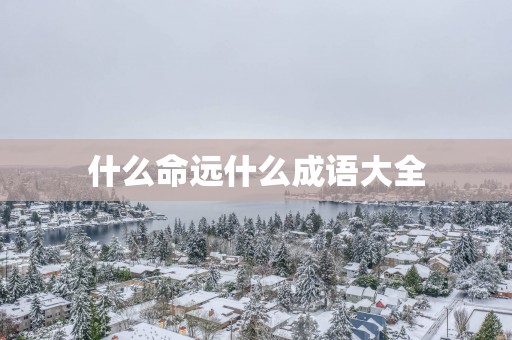 什么命远什么成语大全