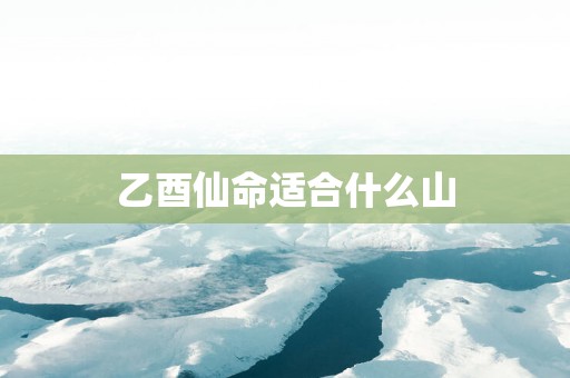 乙酉仙命适合什么山