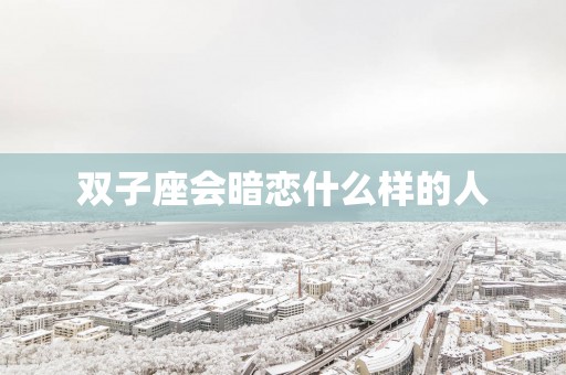 双子座会暗恋什么样的人