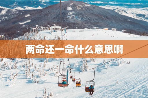 两命还一命什么意思啊