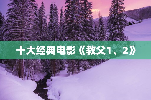 十大经典电影《教父1、2》