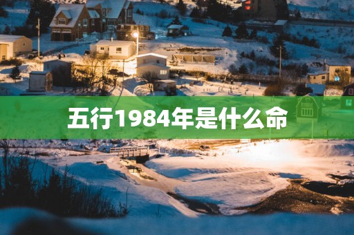 五行1984年是什么命