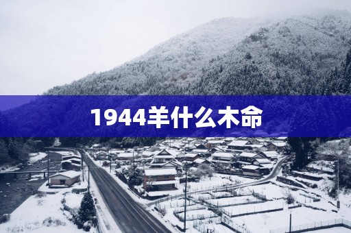 1944羊什么木命