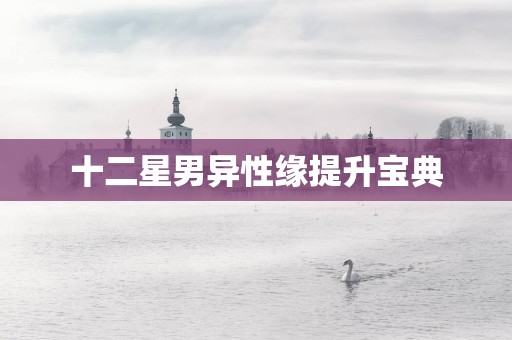 十二星男异性缘提升宝典