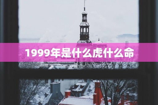 1999年是什么虎什么命