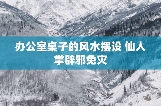 办公室桌子的风水摆设 仙人掌辟邪免灾