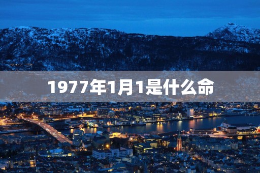 1977年1月1是什么命