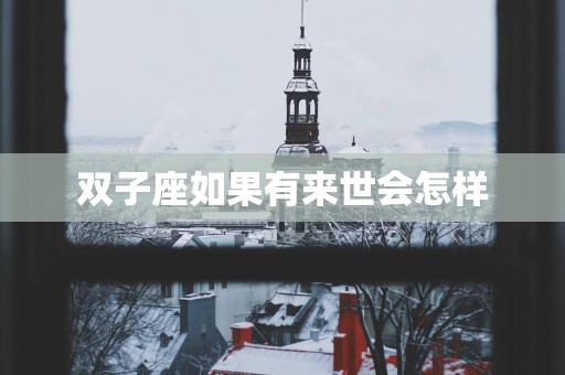 双子座如果有来世会怎样