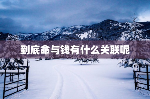 到底命与钱有什么关联呢