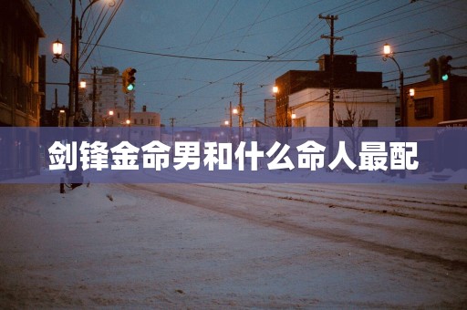 剑锋金命男和什么命人最配