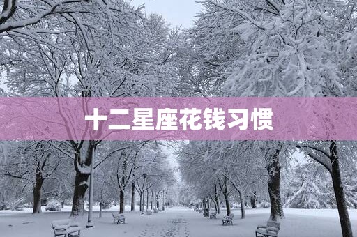 十二星座花钱习惯