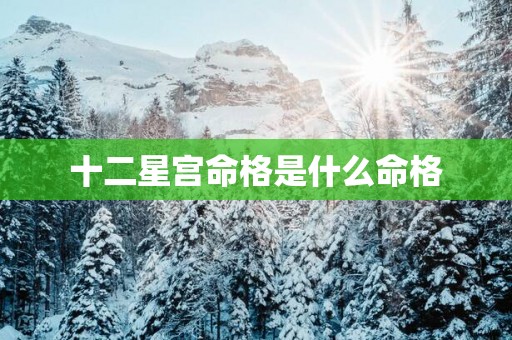 十二星宫命格是什么命格