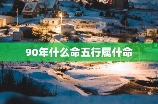 90年什么命五行属什命