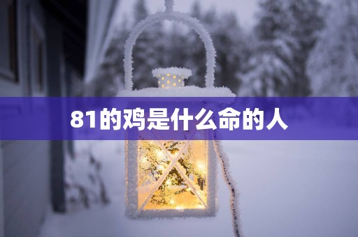 81的鸡是什么命的人