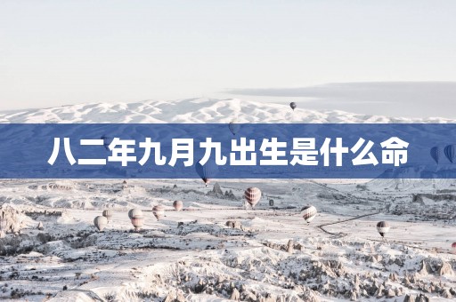八二年九月九出生是什么命