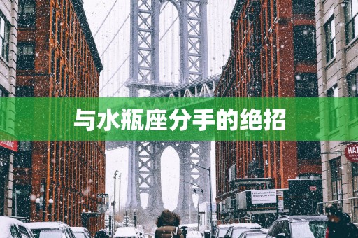 与水瓶座分手的绝招