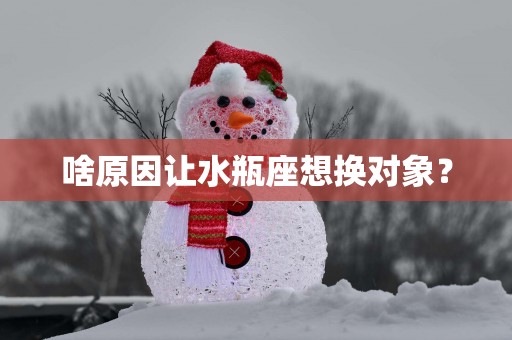 啥原因让水瓶座想换对象？