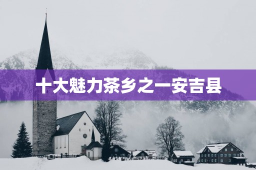 十大魅力茶乡之一安吉县