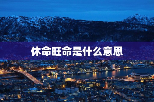 休命旺命是什么意思