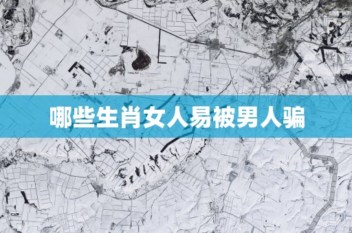 哪些生肖女人易被男人骗