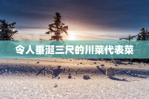令人垂涎三尺的川菜代表菜