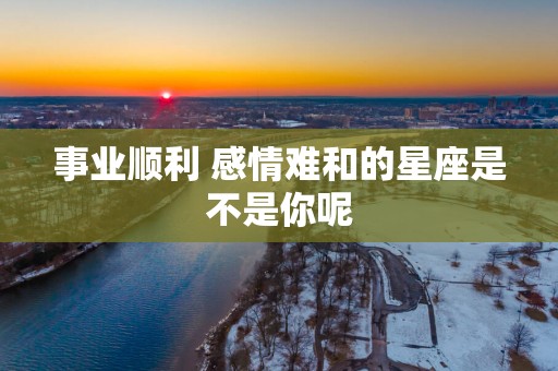 事业顺利 感情难和的星座是不是你呢