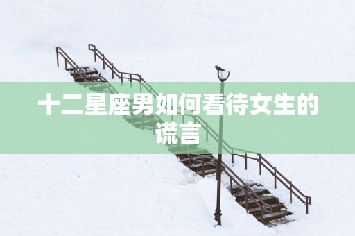 十二星座男如何看待女生的谎言