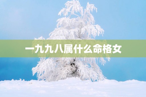 一九九八属什么命格女
