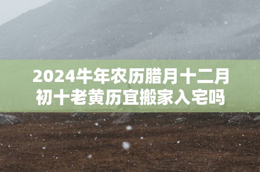 2025蛇年农历腊月十二月初十老黄历宜搬家入宅吗