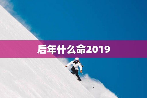 后年什么命2019