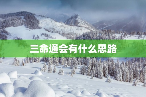 三命通会有什么思路