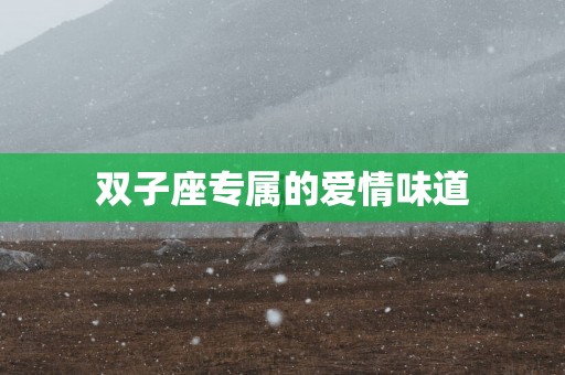 双子座专属的爱情味道