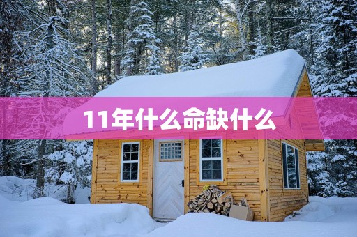 11年什么命缺什么
