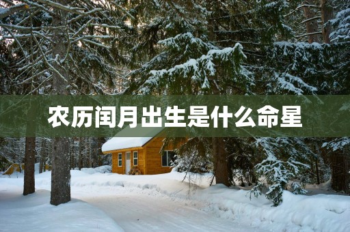 农历闰月出生是什么命星