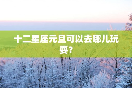 十二星座元旦可以去哪儿玩耍？