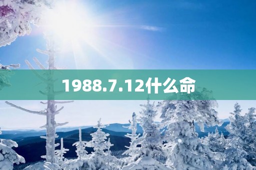 1988.7.12什么命