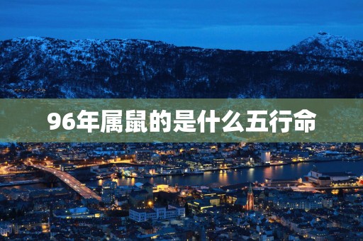 96年属鼠的是什么五行命