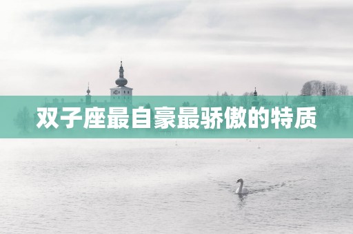 双子座最自豪最骄傲的特质