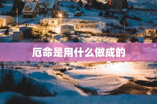 厄命是用什么做成的