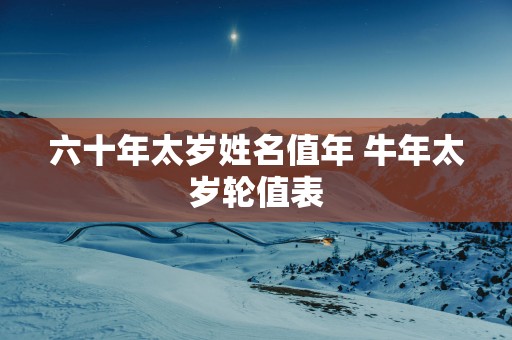 六十年太岁姓名值年 蛇年太岁轮值表